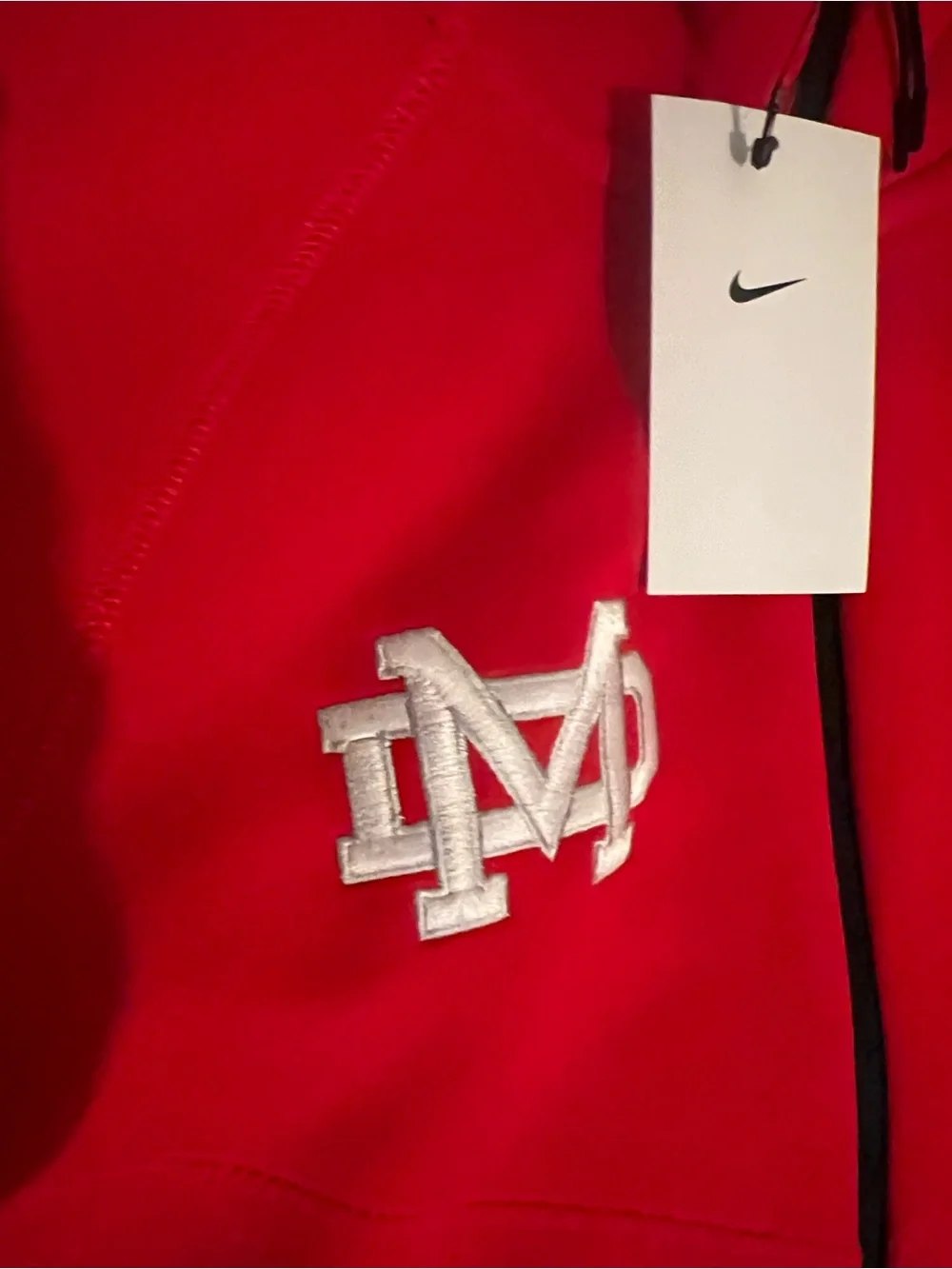 Nike (Mater Dei) Red & Black Hooded Zip Jacket